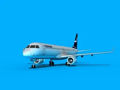 Embraer Emb-190 Finnair 2 3D model