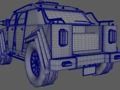 Military Vehicule TERRADYNE 3D model