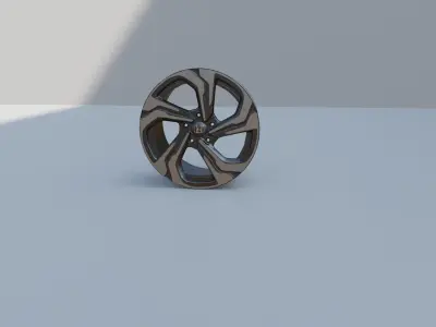 Honda Rims low poly Low-poly 3D model