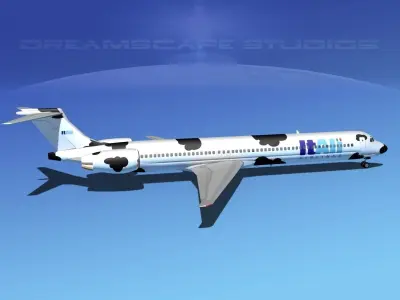 Douglas MD-80 Itali Airlines 1 3D model