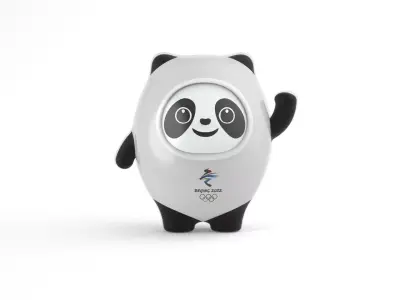 Mascot Bing dwen dwen 2022 Beijing Winter Olympic Games 3D model