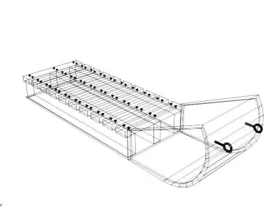 Sled - type 2 3D model