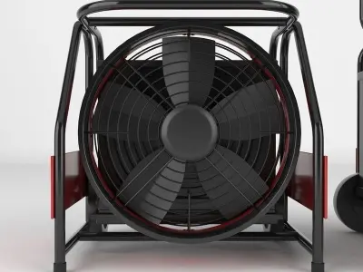 Industrial Fan 3D model 5