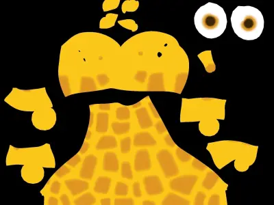 Giraffe toy Low-poly 3D model purchase