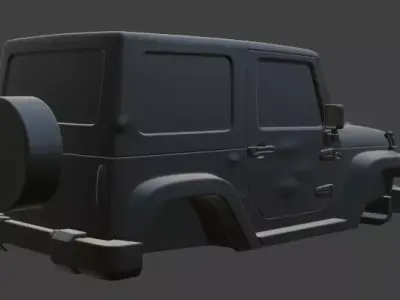 Jeep upper body 3D model by im3dking