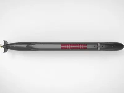 Ohio class submarine 3D model