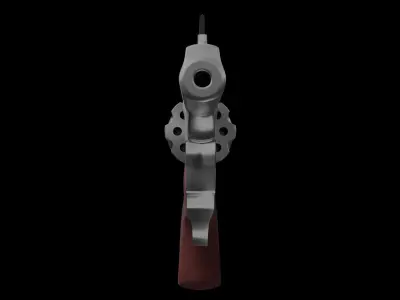 Revolver Ruger 101 BASE MESH 3D model