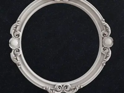 Carved Picture Frame Frame baroque Mirror Picture frame 2 3D print model