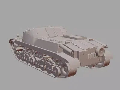 43M Zrinyi II Assault Gun Self Propelled 3D Printable  3D print model