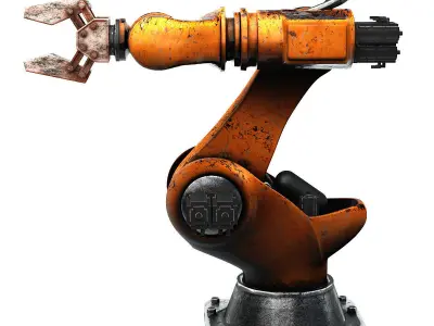 Aged Industrial Robot 3D model
