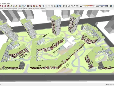 Sketchup Residential Complex 226 3D model
