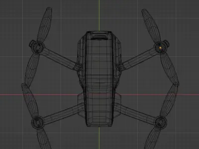 DJI Mini SE replica Low-poly 3D model