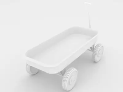 wagon 3D model 3D model