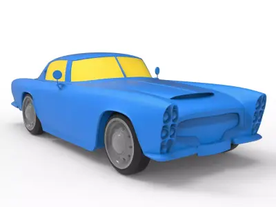 Dodge Zeder 1953 Classic Car 3D print model
