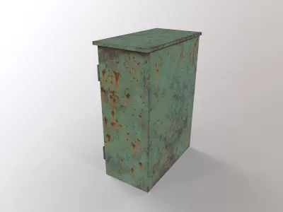 Electricity Box Low-poly 3D model purchase