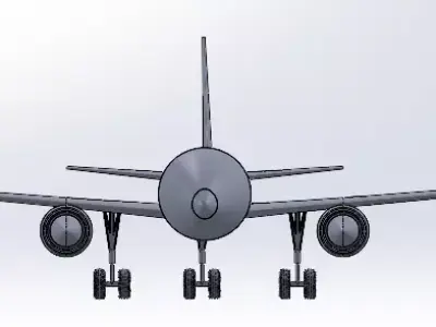 B747 model with details and GE engine  3D model