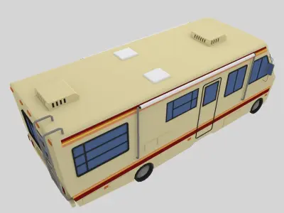 RV - Low Poly breaking bad Low-poly 3D model