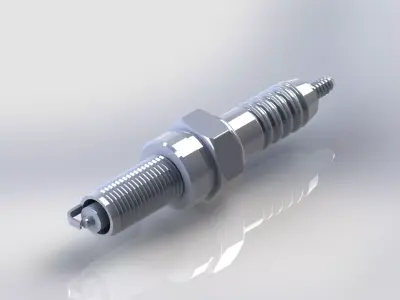 Spark Plug 3D model by ShubhamNikumbh from CGTrader