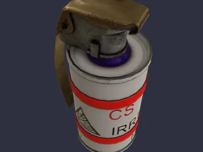 Smoke grenade Free low-poly 3D model buy