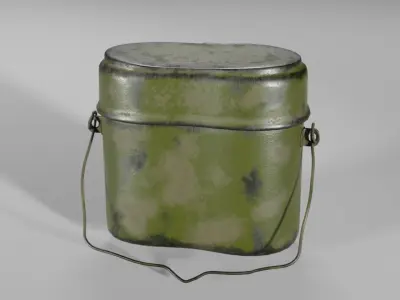 Mess kit for Army 3D Model Collection