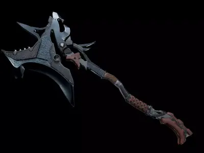 Great Axe Low-poly 3D model