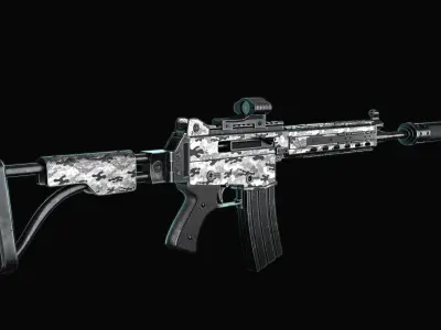 Assault Rifle Free 3D model purchase