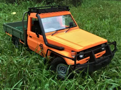 Toyota land cruiser lc75 RC pick up truck  1 to 16  WPL scale  3D print model