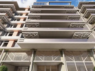 Hotel building 3D model