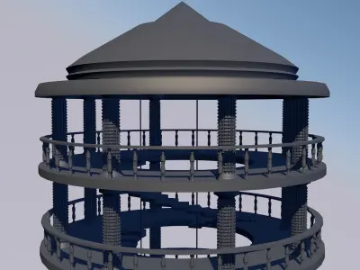 Antique Tower 3D model