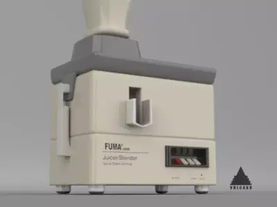 LOW POLY OLD STYLE ELECTRIC JUICER  Low-poly 3D model