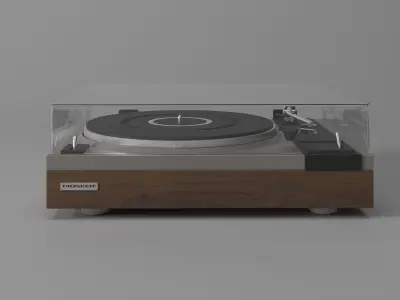 Gramophone Pioneer PL-112D belt drive stereo turntable 3D model