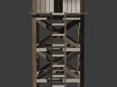 Guard Tower Low-poly 3D model purchase