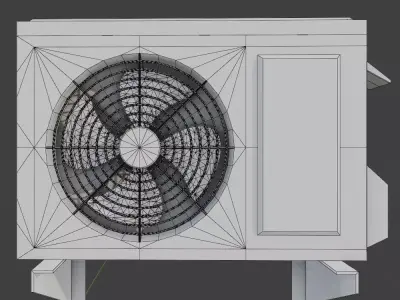 Air Conditioner Outdoor Unit Asset Pack Free 3D model