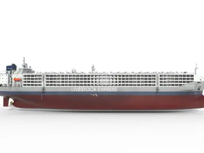 Livestock Carrier 01 3D model