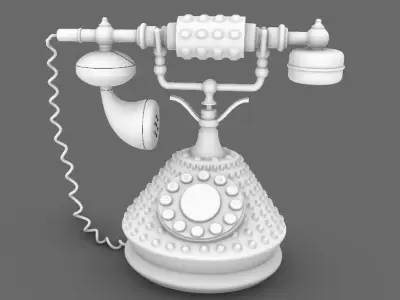 OLD CLASSIC PHONE 3D model