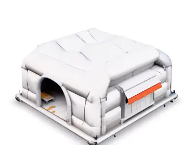 Inflatable Shelter Tent 3D Model Low-poly 3D model