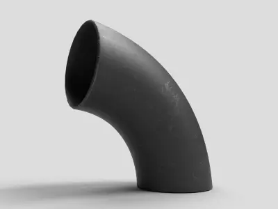 Elbow Pipe Long Radius 12 inches 3D model