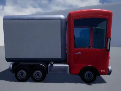 Stylized Truck Pack Low-poly 3D model