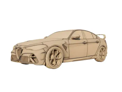 Alfa Romeo Giuli GTA 2021 3D model