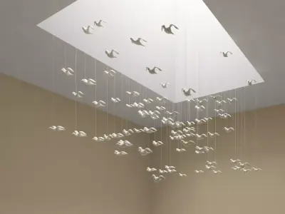 BIRDS ceiling DECORATION 3D model