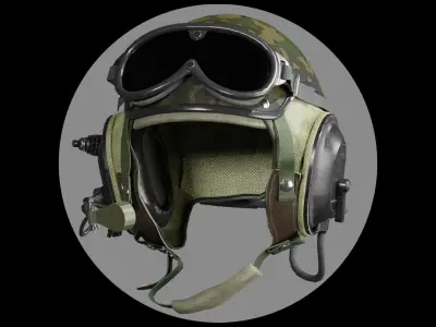 Helmet Vehicle Crewman Military Helmet Low-poly 3D model