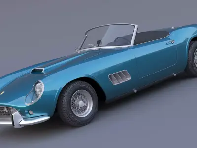 1957 Ferrari 250 California 3D model