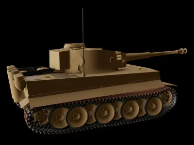  Tiger I tank Free 3D model