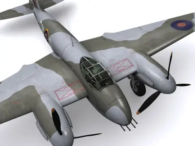 DeHavilland Mosquito FB.Mk.VI 3D model