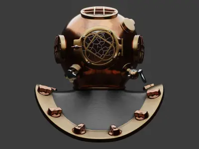 divers helmet 3D model
