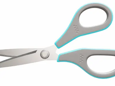 Scissors pair of 3D model get