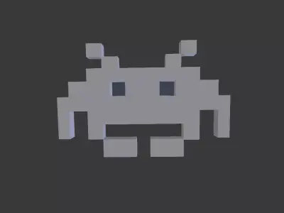 The Space Invaders Enemy Free 3D model