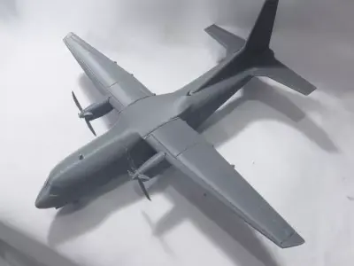CN-235 Tetuko IPTN PTDI Propeler Aircraft Scale 1-72 3D print model