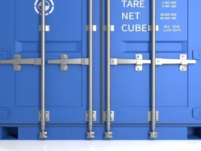 20ft Shipping Container  3D model purchase