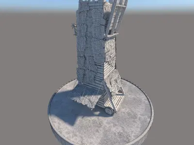Medieval Siege Tower 3D model